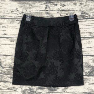 Forever 21 Black Floral Rose Skirt Size S